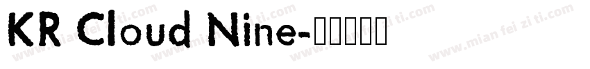 KR Cloud Nine字体转换